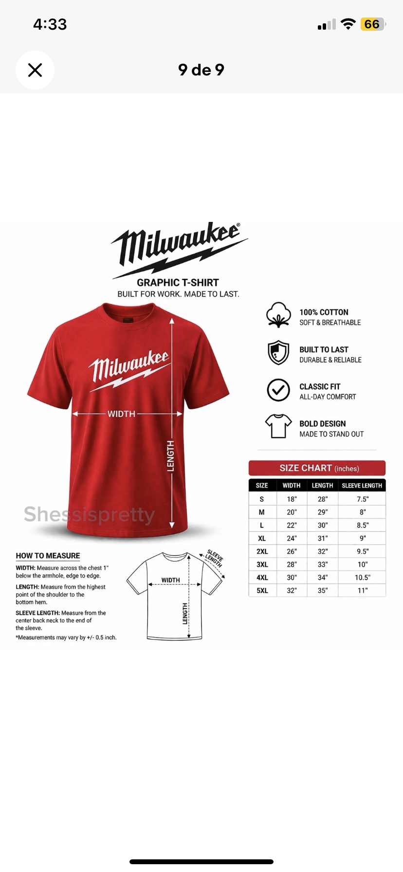 Milwaukee Men's short-sleeved casual shirt, men's clothing drill tools equipment