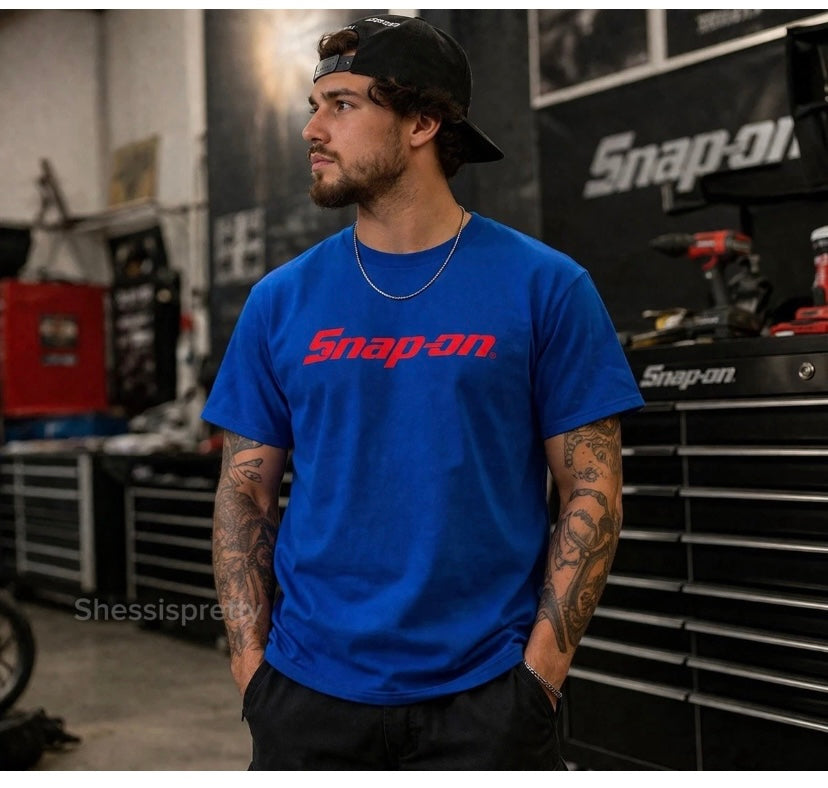 Snap-on tools men's shirt clothing snap-on equipment tools