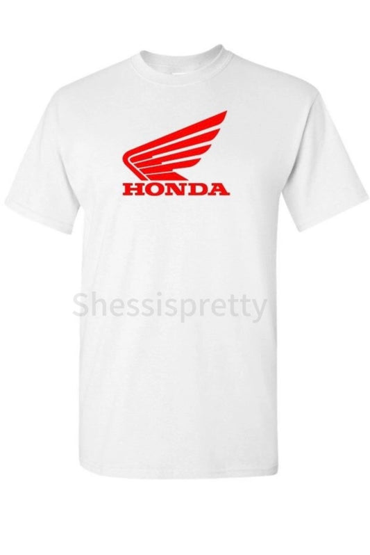 Men's short-sleeved shirt with Honda logo and Honda car clothing