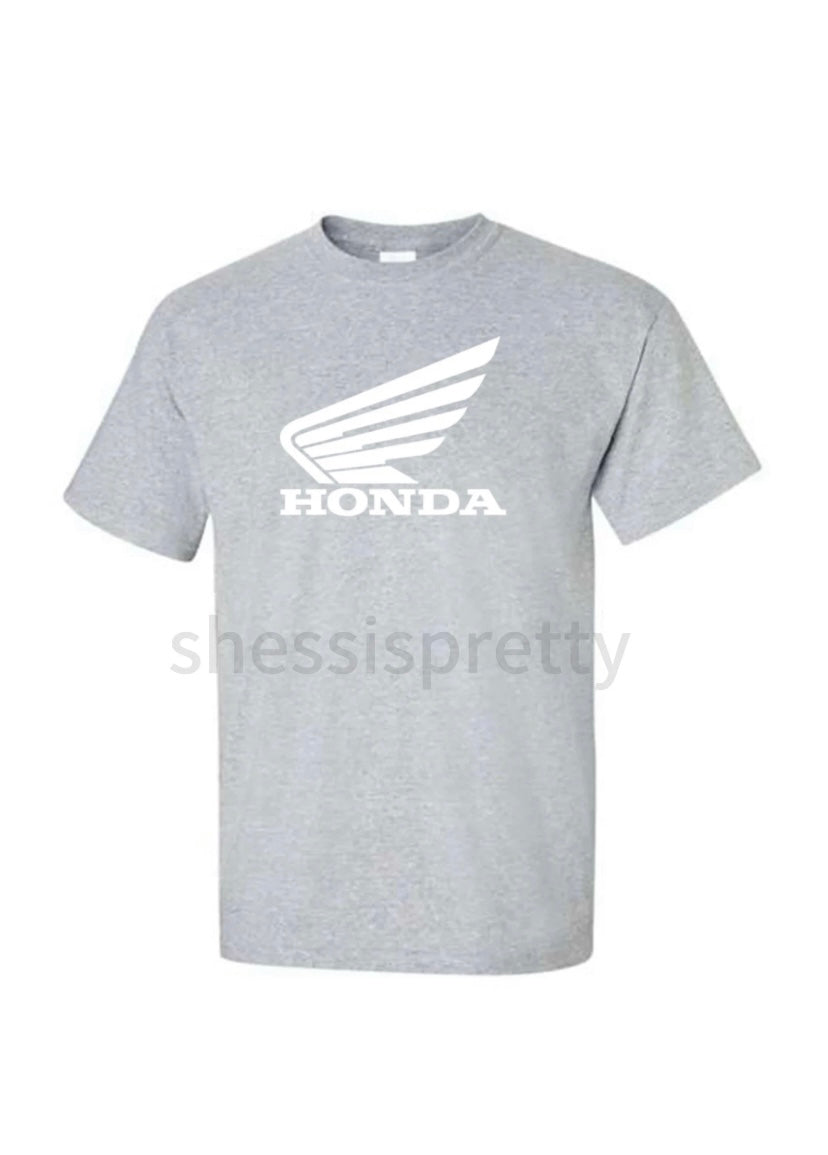 Men's short-sleeved shirt with Honda logo and Honda car clothing