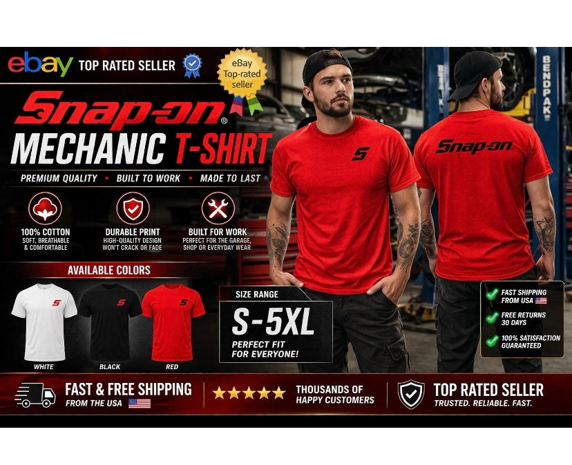 Snap-on tools short-sleeved t-shirt Snap-on clothing for men Size S-2XL