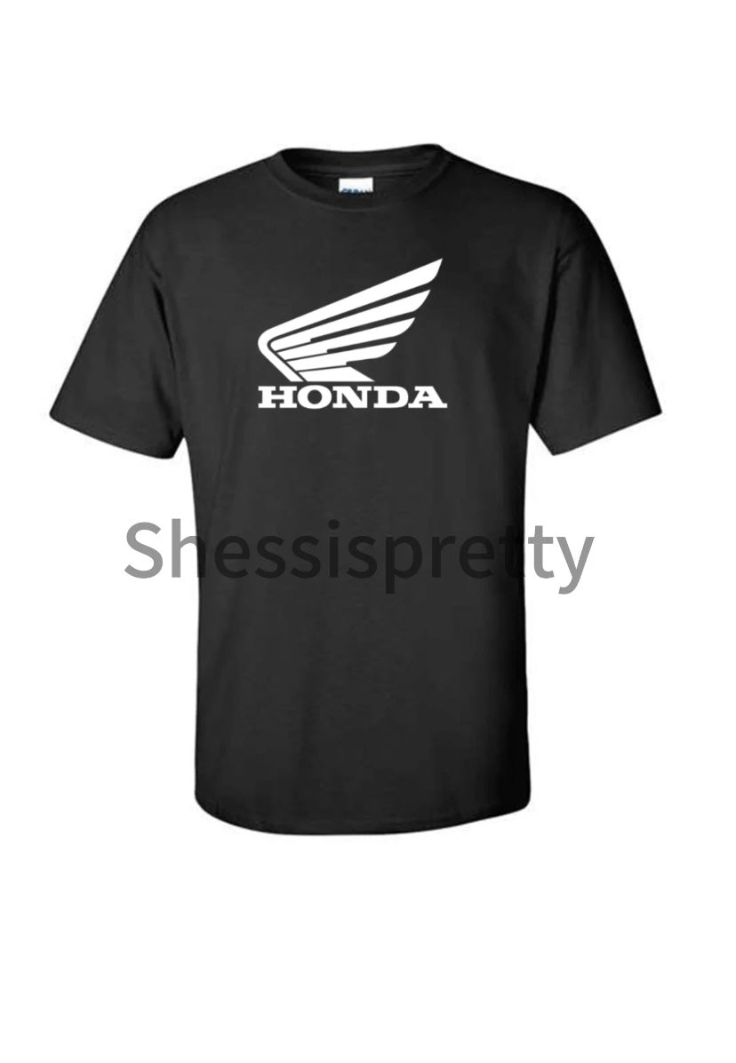 Men's short-sleeved shirt with Honda logo and Honda car clothing