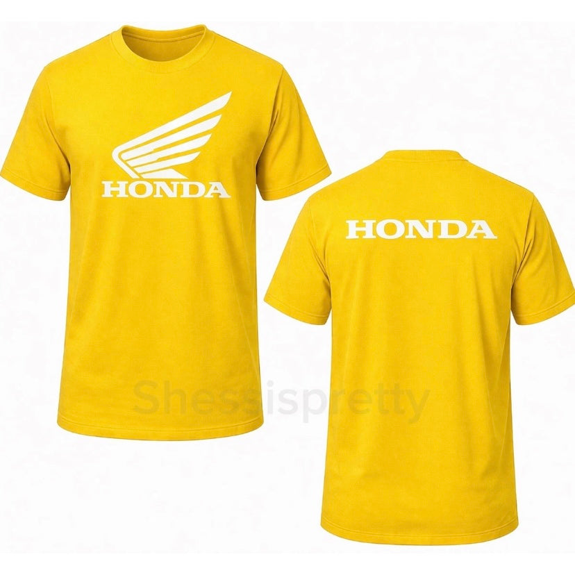 Honda Logo T-Shirt Men’s Motorcycle Graphic Tee Premium Cotton Racing Shirt