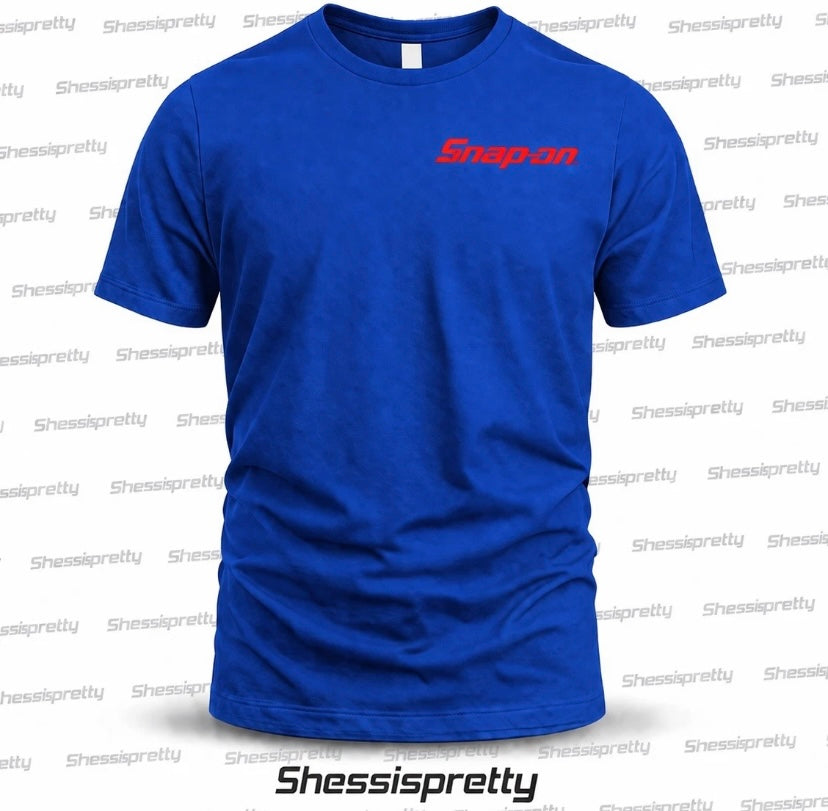 Snap-on T-Shirt Men Cotton Premium Work Shirt Durable Comfortable Mechanic Tee