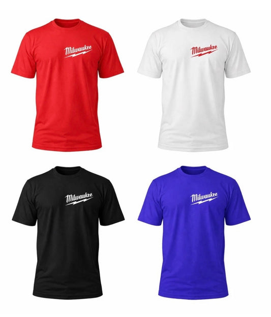 Milwaukee, tools clothing, men's Milwaukee shirt size S-XXL multiple colors