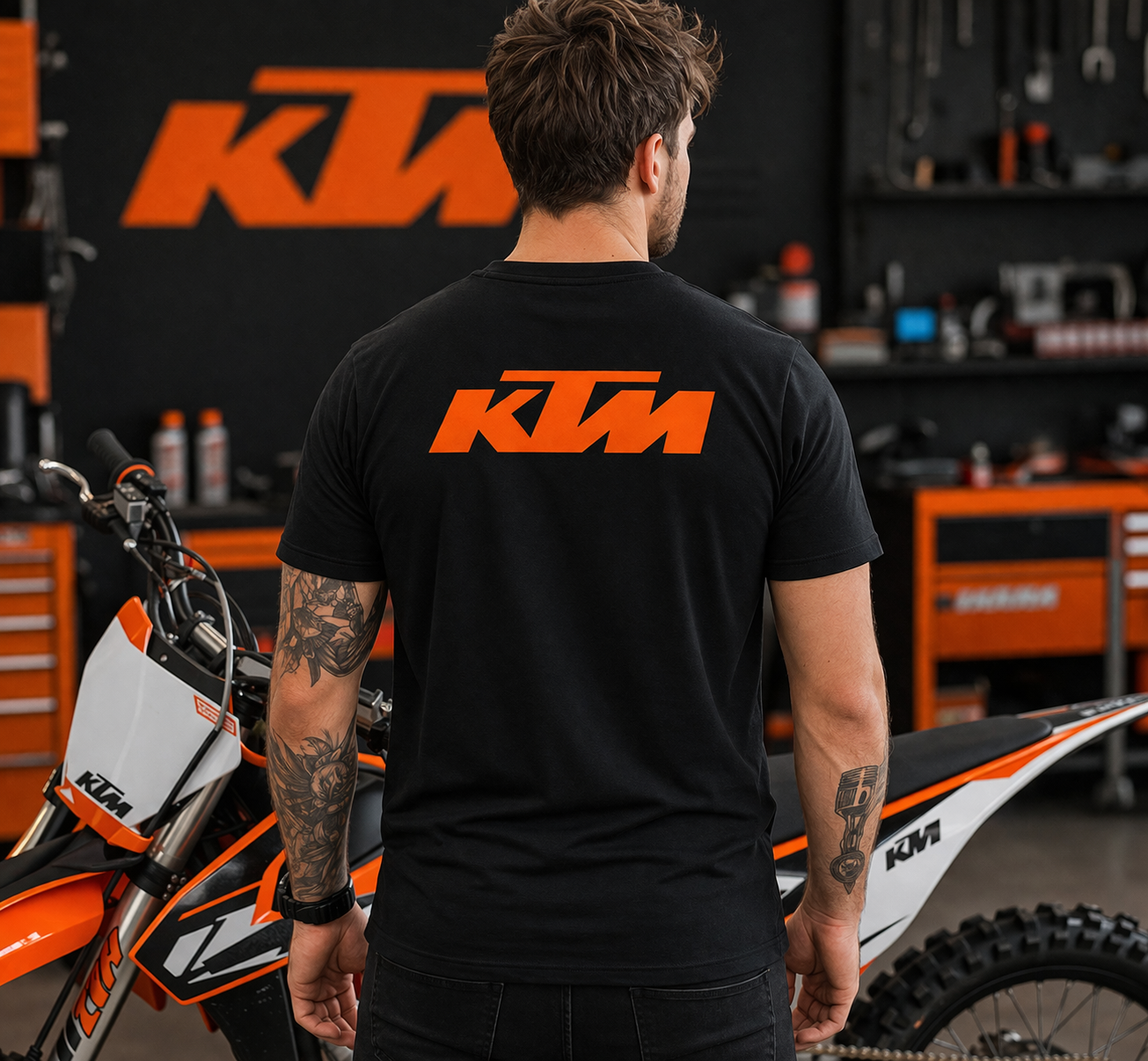 Ride Orange KTM Style Premium Cotton T-Shirt KTM Racing Style Shirt – Comfort, Performance & Style