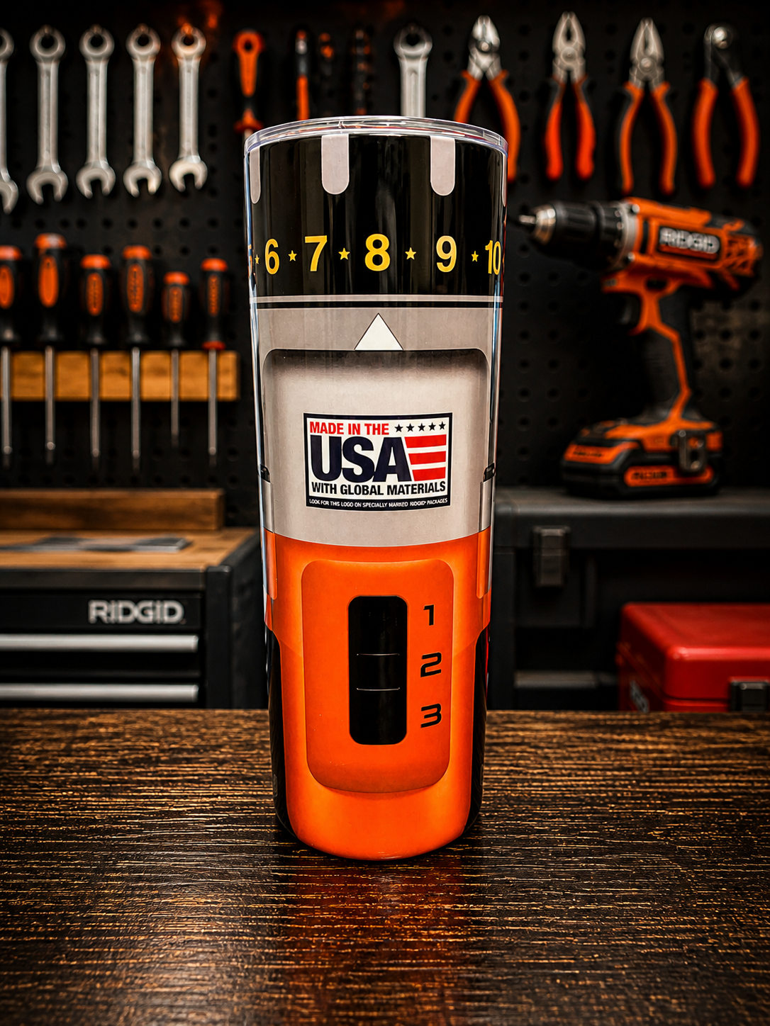 RIDGID 20oz Heavy Duty Tumbler w/ Plastic Straw – Built for Work, Extreme Insulation, BPA Free